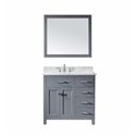 Caroline Parkway 36" Single Bathroom Vanity Cabinet Set in Grey