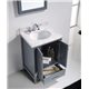 Caroline Avenue 24" Single Bathroom Vanity Cabinet Set in Grey