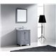 Caroline Avenue 24" Single Bathroom Vanity Cabinet Set in Grey