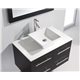 Marsala 35" Single Bathroom Vanity Cabinet Set in Espresso