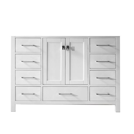 Virtu USA Caroline Avenue 48" Bathroom Vanity Cabinet in White