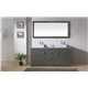Tavian 72" Double Bathroom Vanity Cabinet Set in Zebra Grey