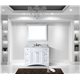 Elise 48" Single Bathroom Vanity Cabinet Set in White