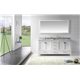 Caroline Avenue 72" Double Bathroom Vanity Cabinet Set in White