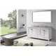 Caroline Avenue 72" Double Bathroom Vanity Cabinet Set in White
