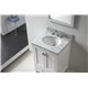 Caroline Avenue 24" Single Bathroom Vanity Cabinet Set in White