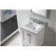 Caroline Avenue 24" Single Bathroom Vanity Cabinet Set in White