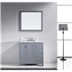 Caroline Avenue 36" Single Bathroom Vanity Cabinet Set in Grey