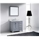 Caroline Avenue 36" Single Bathroom Vanity Cabinet Set in Grey