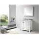 Caroline Avenue 36" Single Bathroom Vanity Cabinet Set in White