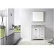 Caroline Avenue 36" Single Bathroom Vanity Cabinet Set in White