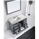 Caroline Avenue 48" Single Bathroom Vanity Cabinet Set in Grey