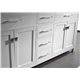 Caroline 72" Double Bathroom Vanity Cabinet Set in White