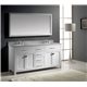 Caroline 72" Double Bathroom Vanity Cabinet Set in White
