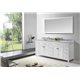 Caroline Parkway 78" Double Bathroom Vanity Cabinet Set in White