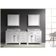 Caroline Parkway 93" Double Bathroom Vanity Cabinet Set in White