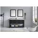 Caroline Estate 60" Double Bathroom Vanity Cabinet Set in Espresso