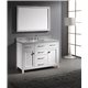 Caroline 48" Single Bathroom Vanity Cabinet Set in White