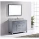Caroline 48" Single Bathroom Vanity Cabinet Set in Grey