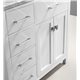 Caroline Parkway 36" Single Bathroom Vanity Cabinet Set in White