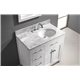 Caroline Parkway 36" Single Bathroom Vanity Cabinet Set in White