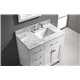 Caroline Parkway 36" Single Bathroom Vanity Cabinet Set in White