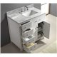 Caroline Parkway 36" Single Bathroom Vanity Cabinet Set in White