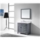 Caroline Parkway 36" Single Bathroom Vanity Cabinet Set in Grey