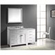 Caroline Parkway 57" Single Bathroom Vanity Cabinet Set in White
