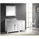 Caroline Parkway 57" Single Bathroom Vanity Cabinet Set in White
