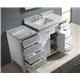 Caroline Parkway 57" Single Bathroom Vanity Cabinet Set in White