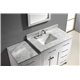 Caroline Parkway 57" Single Bathroom Vanity Cabinet Set in White