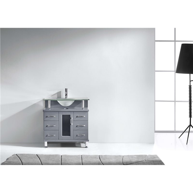 Vincente 32" Single Bathroom Vanity in Grey