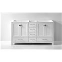 Caroline Avenue 60" Bathroom Vanity Cabinet in White