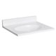 25" Cultured Marble Vanity Top with Integrated Oval Bowl and Back Splash