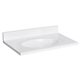 31" Cultured Marble Vanity Top with Integrated Oval Bowl and Back Splash
