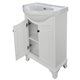 Corsicana White 26" Bathroom Vanity with Vitreous China Top