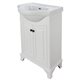 Corsicana White 26" Bathroom Vanity with Vitreous China Top