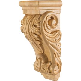 CORD Low Profile Acanthus Wood Corbel