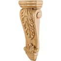 CORK-3 Low Profile Medium Acanthus Wood Corbel