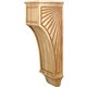 COR14-3 Scalloped Mission Style Corbel