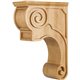 CORT-P Hand-Carved Wood Corbel with Plain Design