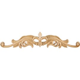 ONL-08-20 Hand Carved Fleur de Lis Onlay 