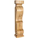 FCOR21 Scandinavian Romanesque Wood Fireplace Mantel Corbel