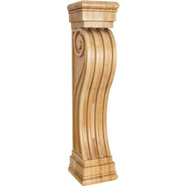 FCOR5 Fluted Wood Fireplace Mantel Corbel