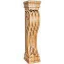FCOR5 Fluted Wood Fireplace Mantel Corbel