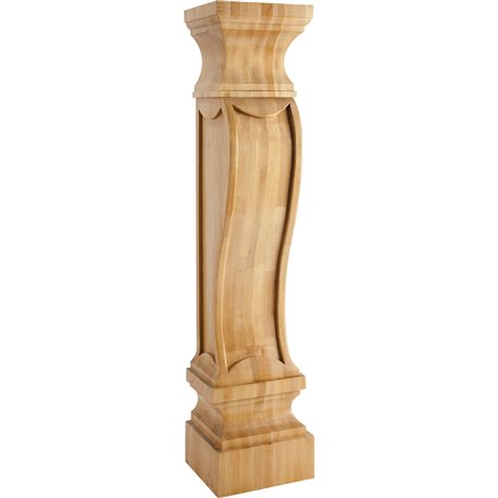 FCORV German Romanesque Wood Fireplace Mantel Corbel