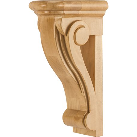 4" x 5" x 10" Open Scrolled Corbel Species Alder 