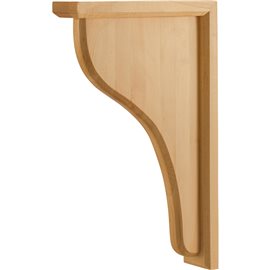 Traditional Wood Bar Bracket 2" x 9" x 14" 