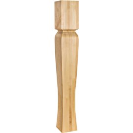 5" Square x 35-1/2" Island Post with Cove Ogee Groove and Ta
